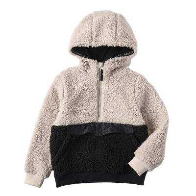 China Custom 70%polyester 30%cotton children's breathable hoodie with zipper for sale