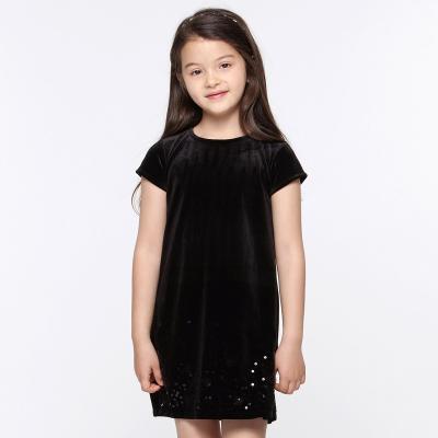 China Size Quality Girls Dress Breathable Girls Princess Dresses Velvet Sequins Dress Kids Dress For 3-12 Years Wholesale for sale