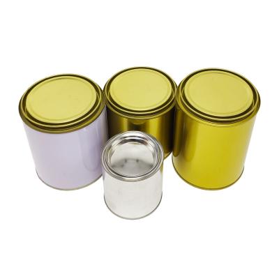 China Tinplate Gold Oil Lacquer Chemical Tins Small Paint Box Car Oil Packaging Box for sale