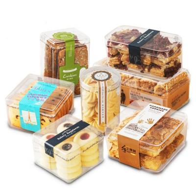 China Recyclable Transparent Food Safe Lucite Acrylic Plastic Storage Box for Cookies, Sweets, Gifts, Presents, Treats, Accessories for sale