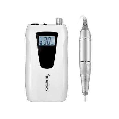 China BTArtbox Portable Rechargeable Professional Electric Nail Drill Machine 35000 RPM Micromotor Handpiece Nail Drill Machine with Nail Dril LBG-DMJ-03 for sale