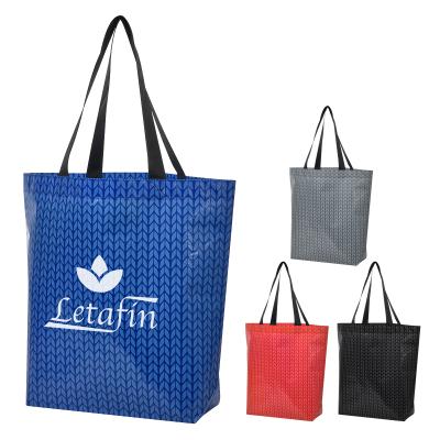 China Eco Friendly Recyclable Wholesale Laminated Nonwoven Shopping Bag Recycle Leaves Tote Bag Recyclable pp Reusable Bags for sale