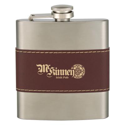 China 6 Ounce Eco-Friendly Travel Portable Stainless Steel Liquor Whiskey Alcohol Pocket Wine Jug Jug As Promotional Gift for sale