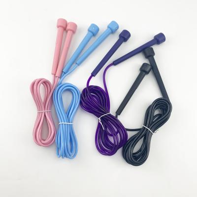 China Length Adjustable Custom Logo Jump Rope PVC Jump Rope For Fitness Exercise for sale