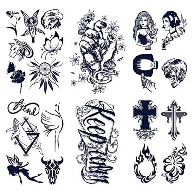 China New Design Large Size Extended Arm Temporary Permanent Tattoo Sticker For Man Sleeve Tattoos for sale