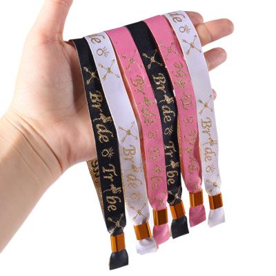 China Cheap Custom Lanyard Wristband Logo Satin Ribbon Wristband With Plastic Clip Lanyard Wristband For Gifts for sale