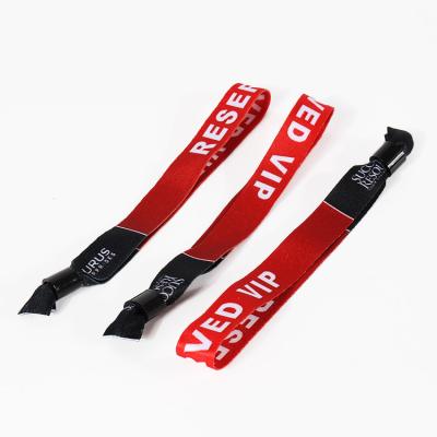 China Lanyard Wristband Custom Design Print Fabric Cloth Wristband Lanyards As Ticket For Event Party for sale