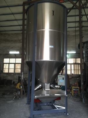 China Plastic Granule Vertical Mixer / Blender Mixing Machine made of Stainless Steel for Evenly Mixing of Plastic Material for sale