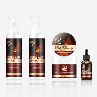 China Custom Label Nourishing Organic Natural Hair Shampoo Set For Women Curly Hair for sale