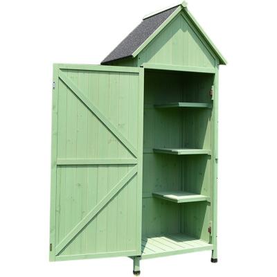 China Easily Assembled Outdoor Waterproof Anti Corrosion Garden Shed Wooden Garden Tool Storage Shed for sale