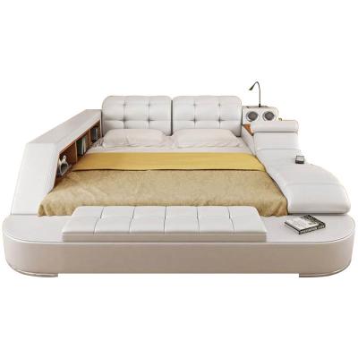 China (Other)Adjustable Modern Leather Bed Design With Audio Intelligent Multifunction Massage Bed for sale