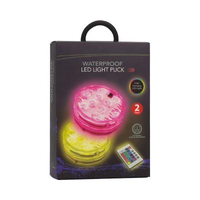 China Recyclable Waterproof LED Light Pebble Packing Box RGB Atmosphere Lights Cardboard Ivory Panel Printing Customizde for sale