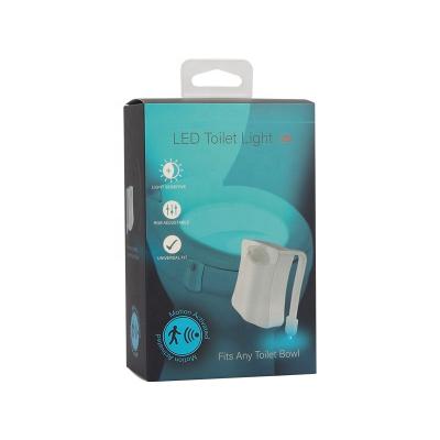 China Recyclable Induction LED Toilet Night Light Product Electronic Packaging Box Custom Printing Design LOGO for sale