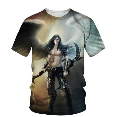 China Custom 3d anti-pilling printing casual T-shirt summer short sleeve fashion style men's T-shirts for sale