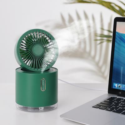 China Colorful Portable Foldable 300ml Night Shake Humidifiers Mini Ultrasonic Cool Mist Air Head Water Cooling Fan for Car Bedroom for sale