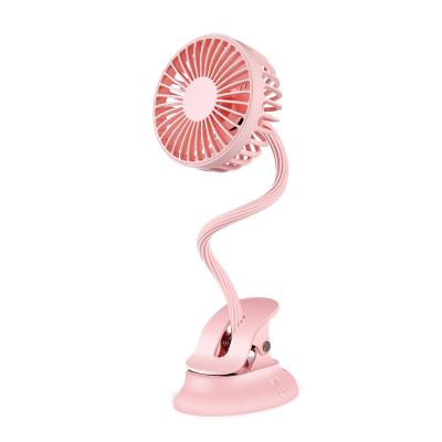 China Adjustable Telescopic Fan USB Charging Fan With Foldable Rechargeable Battery Clip Holder Portable Air Cooling Fan for sale