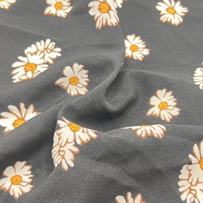 China 100% Polyester 50D 68Dx50D 68D Composite Silk Linen Printed Dress Fabric for sale