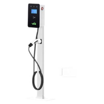 China New Energy Floor-Mounted EV Charger 7Kw 11Kw 22Kw EV Charger Port 16A 32A AC Charger Station Type 2 IEC62196 Wallbox WFEVC2002 for sale