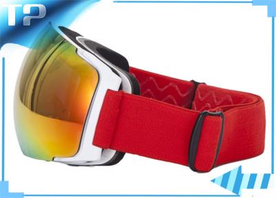 Chine Lunettes de surf des neiges polarisées par rouge de la courroie REVO de silicone pour des sports de ski à vendre