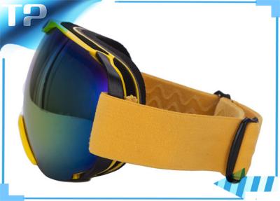 China Stylish Convenient Yellow Photochromic Custom Snow Goggles With Double Lens for sale