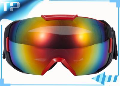 China Tinted Anti Fog Neon Reflective Ski Goggles Photochromatic For Adult for sale