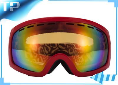 China Stylish Anti - fog Reflective Womens Ski Goggles For Snow Sports for sale