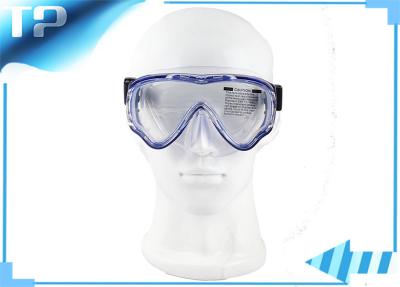 China Excellent Blue Anti - Fog Scuba Diving Masks Silicone For Junior for sale