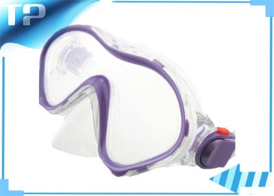 China Colorful Full Face Scuba Diving Mask With Anti - Clip Headstrap for sale