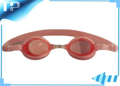 China Fashion Flexible Pink Optical Swimming Goggles With Nose Bridge for sale