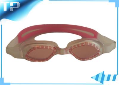 China Big View Comfortable Clear Kids Swim Goggles With Silicon Nose Bridge for sale