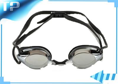 Chine Lunettes de la natation des hommes clairs noirs/verres professionnels de bain avec la courroie de silicium à vendre