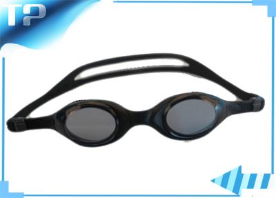 China PC Lens Clear Junior Swim Goggles / Black Swimming Mask Goggles for sale