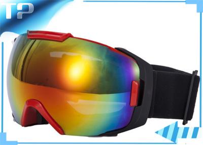 China White TPU Frame Snowboarding Anti Fog Ski Goggles Clear Tinted Lens for sale