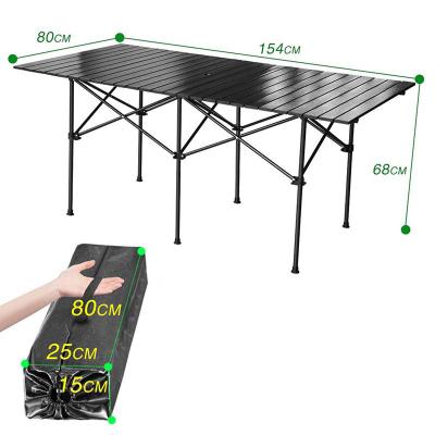 China Modern Factory Wholesale Outdoor Camping Aluminum Folding Roll Table Folding Table for sale