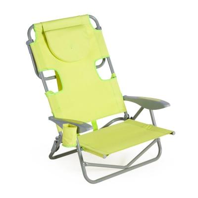 China Modern Factory Direct Sale Backpack Beach Chair with Face Hole - Portable Lounge Chair with Cup Holder - Heavy Duty Tanning Chair for sale