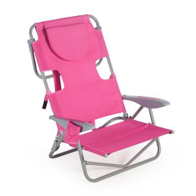 China Modern Wholesale Prices Backpack Beach Chair with Face Hole - Portable Lounge Chair with Cup Holder - Heavy Duty Tanning Chair for sale