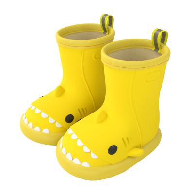 China Custom Fashion Trend Rubber Boot Toddler Kids Waterproof Cartoon Rainshoes Plastic Rain Boots for sale