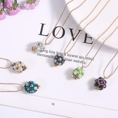 China 2022 Hot sale high quality jewelry accessory miyuki jewelry ball bead charm Seed Bead Pendant for sale