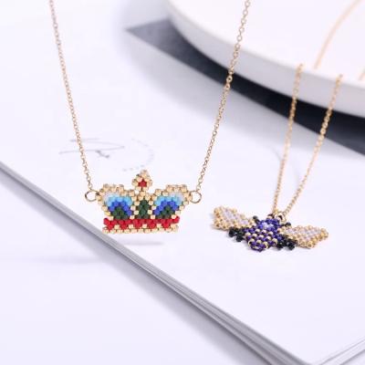 China Wholesale Hot Selling Fashion seed beads jewelry DIY handmade japanese miyuki seed bead necklace for sale