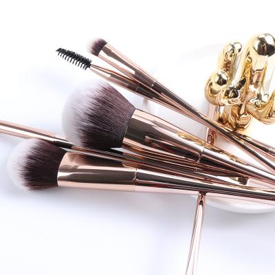 China High Quality Wholesale Private Label 6 Flat Brush Makeup Brush Factory Luxury Vegan Makeup Brush Set for sale