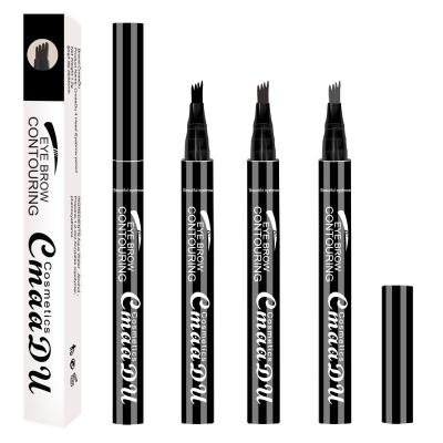 China Korea Eyebrow Pencil 4 Tip Waterproof Brow Tattoo Pen Paint Makeup Eyebrows Waterproof Cosmetic Eyebrow Liner for sale