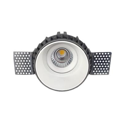 China Embeded Round COB LED Dimming Trimless Recessed Downlight Spotlight for sale