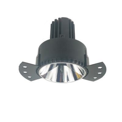 China Embeded Round Trimless Spotlight Anti-glare Gold Frame For LED Module Light And GU10 MR16 Light for sale