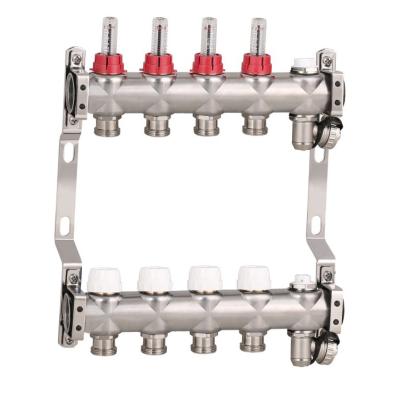 China Modern High Standard Cheapest Modern Stainless Steel Apartment Floor Heating Manifold for sale