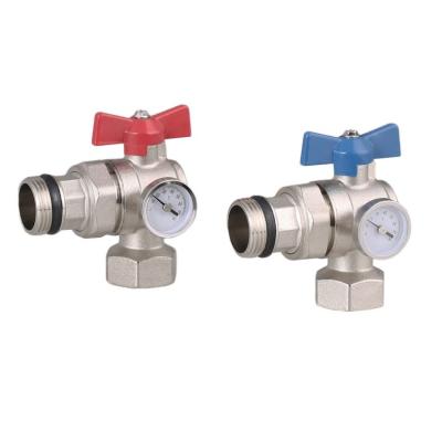 China New Product General Manual Ball Valve Fittings Medium Pressure Angle Balancing Brass Ball Valve for sale