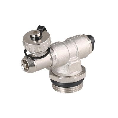 China General Floor Heating System End Unit Accessories Brass Tail Valve For Vent Miscellaneous Drain Valve for sale