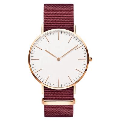 China Day/Date Ultrathin Dial Canvas Belt Student Sport Watches Simple Style Quartz Nylon Hand Watch OW033 For Girls Custom Logo for sale