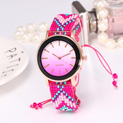 China Personality OW024 A Day/Date Beads Strap Ladies' String Watches Attractive Quartz Dress Watch Party Gifts for sale