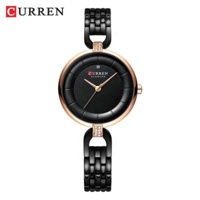 China Curren Vogue Day/Date 9052 Watch Women Stainless Steel Crystal Dial Quartz Bracelet Watches Dress Decoration Gift for sale