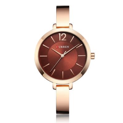 China Auto Date Curren 9012 Steel Ladies Slim Casual Stylish Rose Gold Hand Watch Life Watches Water Resistant for sale